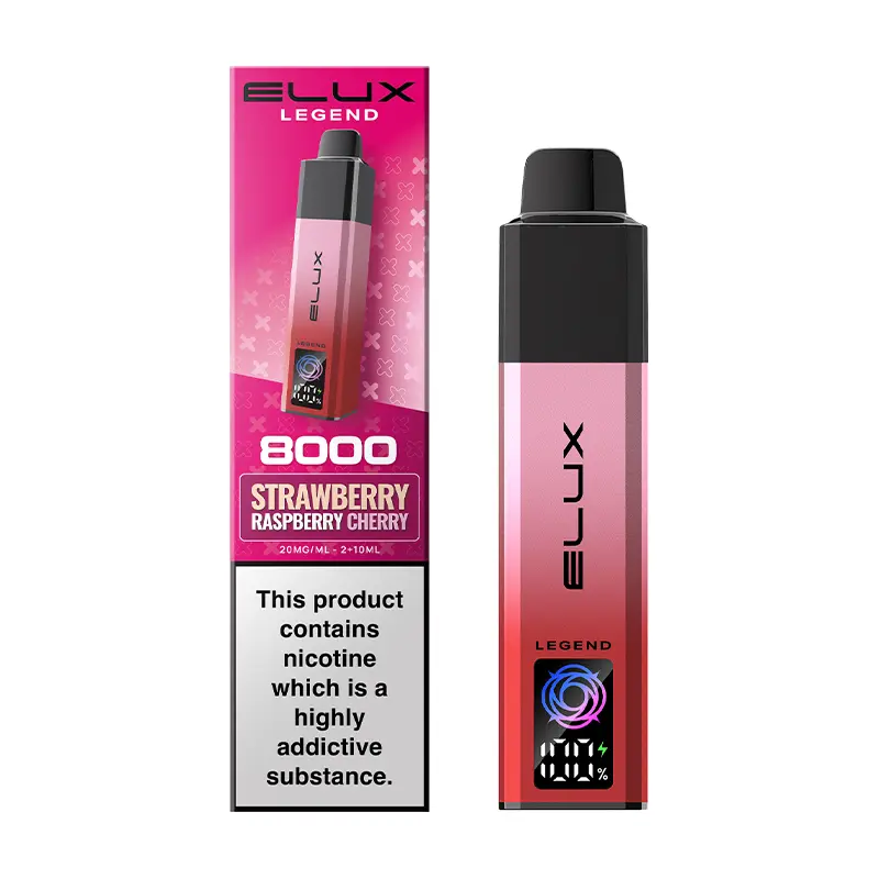 Strawberry Raspberry Cherry Elux Legend 8000 Prefilled Pod Kit